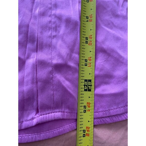 Basler Pink Sleeveless Top Size Medium Silky Pink Shell Pleated Detail - Picture 7 of 8